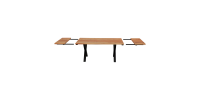 Acacia 64"-96'' Extendable Dining Table ZE-064-AC-L-15