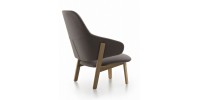 Chaise lounge Wolfgang dossier haut