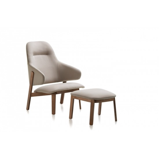Chaise lounge Wolfgang dossier haut