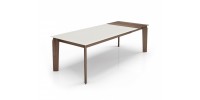 Magnolia Glass Top Extension Dining Table 76-100"