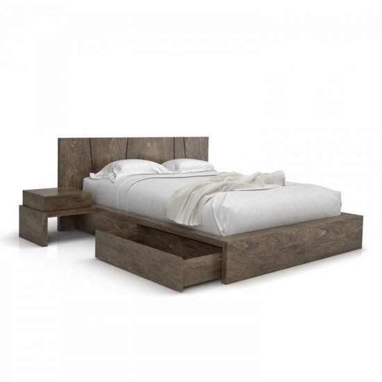 Silk King Storage Bed with nightstands