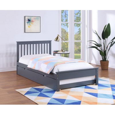 Twin Bed with trundle IF-415-G (Grey)