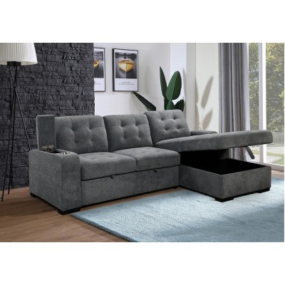 Sofa chaise longue avec divan-lit IF-9051