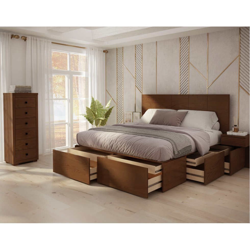 Man Moral education delivery Noho 12002 Queen 12-drawer Storage Bed - JLM - Francis Campbell meubles