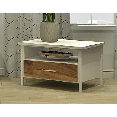 3194 End Table (White/Walnut)