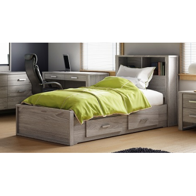 Twin Storage Bed 5233 (Taupe)