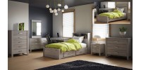 Twin Storage Bed 5233 (Taupe)