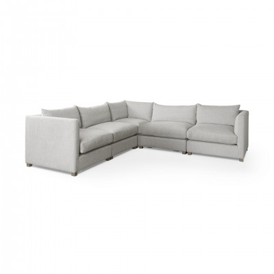 Sofa modulaire 5mcx. Valence 69567-G (Gris pale)