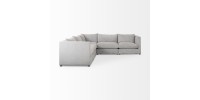 Sofa Sectional 5pcs. Valence 69568-G (Medium gray)