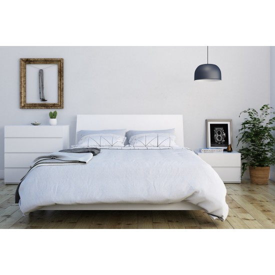 Paris Full Size Bed 4pcs (White) 400786