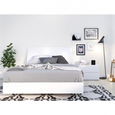 Paris Queen Size Bedroom Set 3pcs (White) 400788