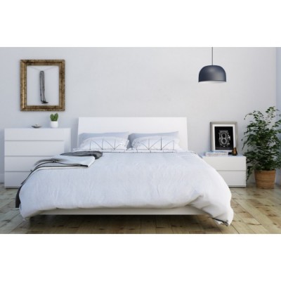 Paris Queen Size Bedroom Set 4pcs (White) 400790