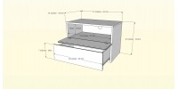 Corbo Full Size Bedroom Set 3pcs (Black) 400810