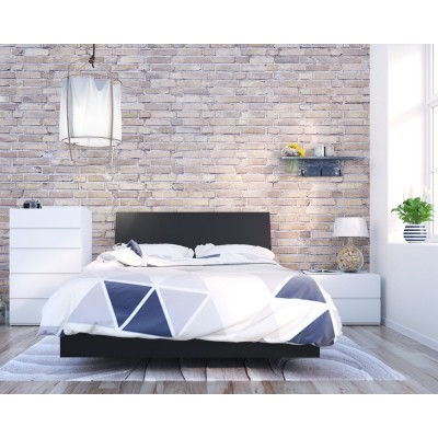 Orca Full Size Bedroom Set 4pcs (Black/White) 400820