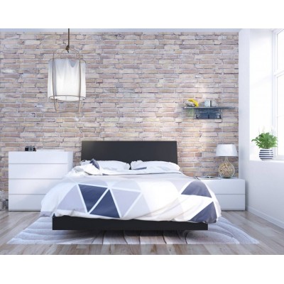 Orca Full Size Bedroom Set 4pcs (Black/White) 400821