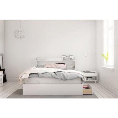Aura Queen Size Bedroom Set 3pcs 400941 (White)