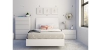 Twin Bed 343903 (White)