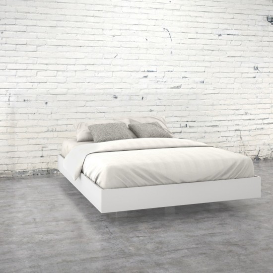 Queen Bed 346003 (White)
