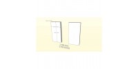 Rubicon Full Size Bedroom Set 4pcs 402132 (White/Truffle)