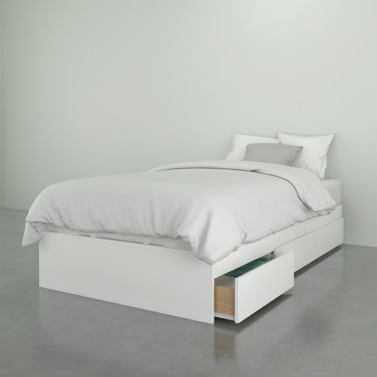 Twin 3-Drawer Mates Bed 373903 (White)