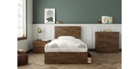 Twin 3-Drawer Mates Bed 373912 (Truffle)