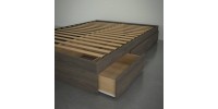 Full 3-Drawer Mates Bed 375444 (Bark Grey)