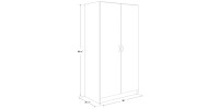 Wardrobe and Cabinet 36" 3611.03