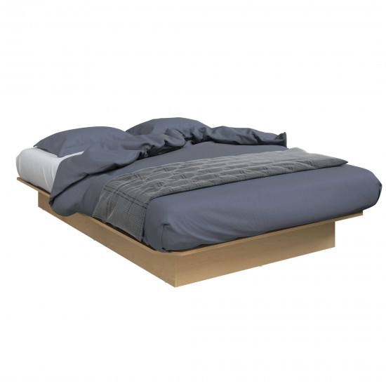 Full platform bed 54"-8"H (Natural)