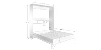 Edward Retractable Queen Bed (White) C2811.92.AK