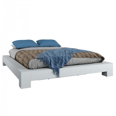 Zen Queen Bed (White)
