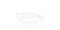 Kelly Queen Bed (White)