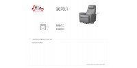 Swivel, Gliding and Power Reclining Chair 3070.1 (Small)