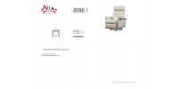 Swivel, Gliding and Power Reclining Chair 3088.1 with lumbar support (Small)