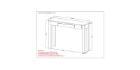 Idris Console Table 502-814GY